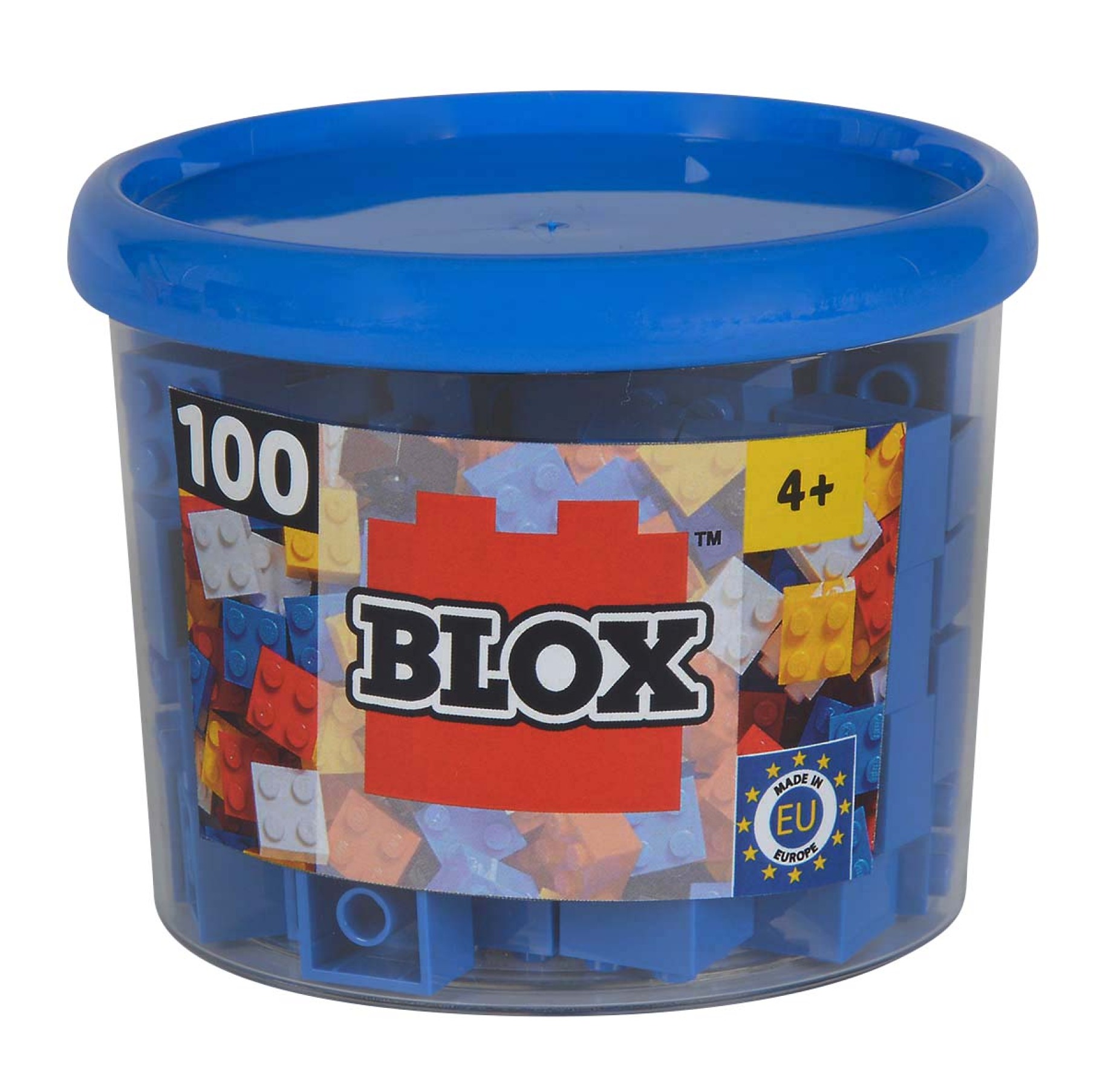 Blox 100 blaue 4er Steine