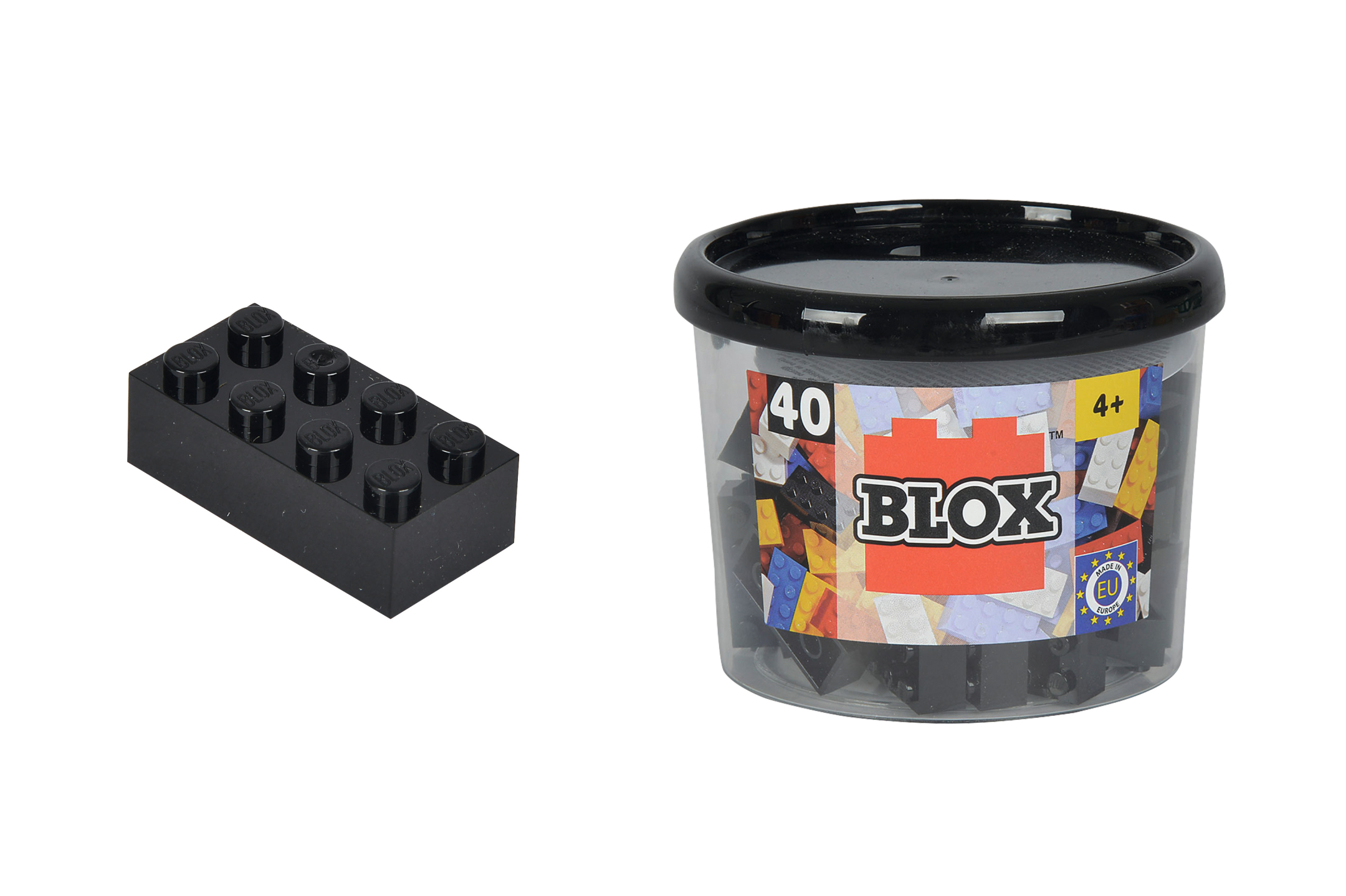 Blox 40 schwarze Steine in Dose