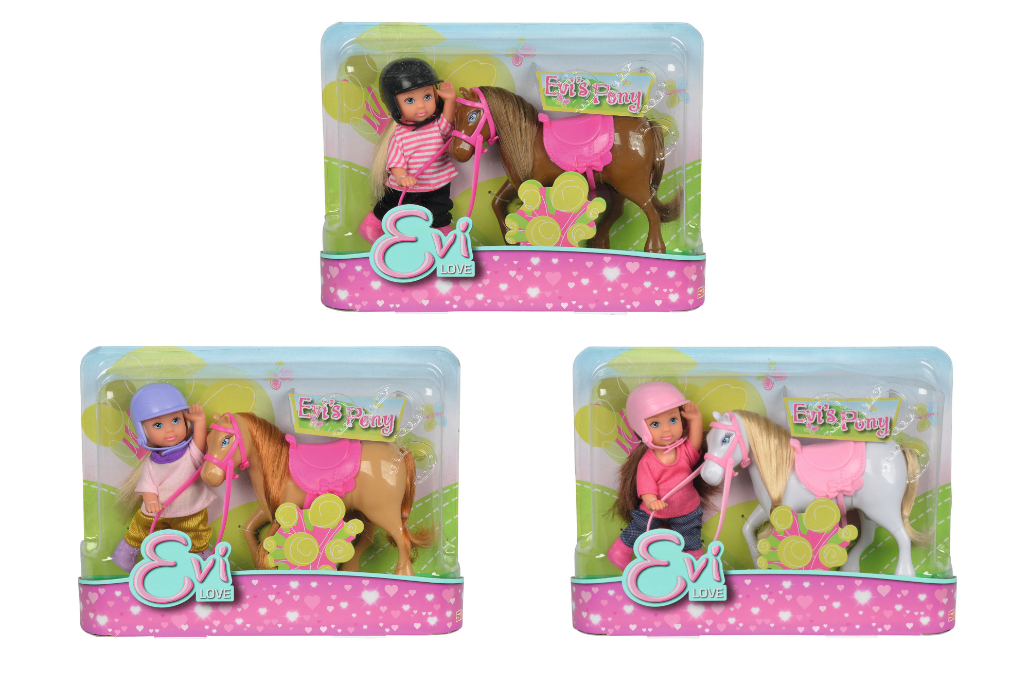 Evi Love mit Pony Puppe 12cm 3fs