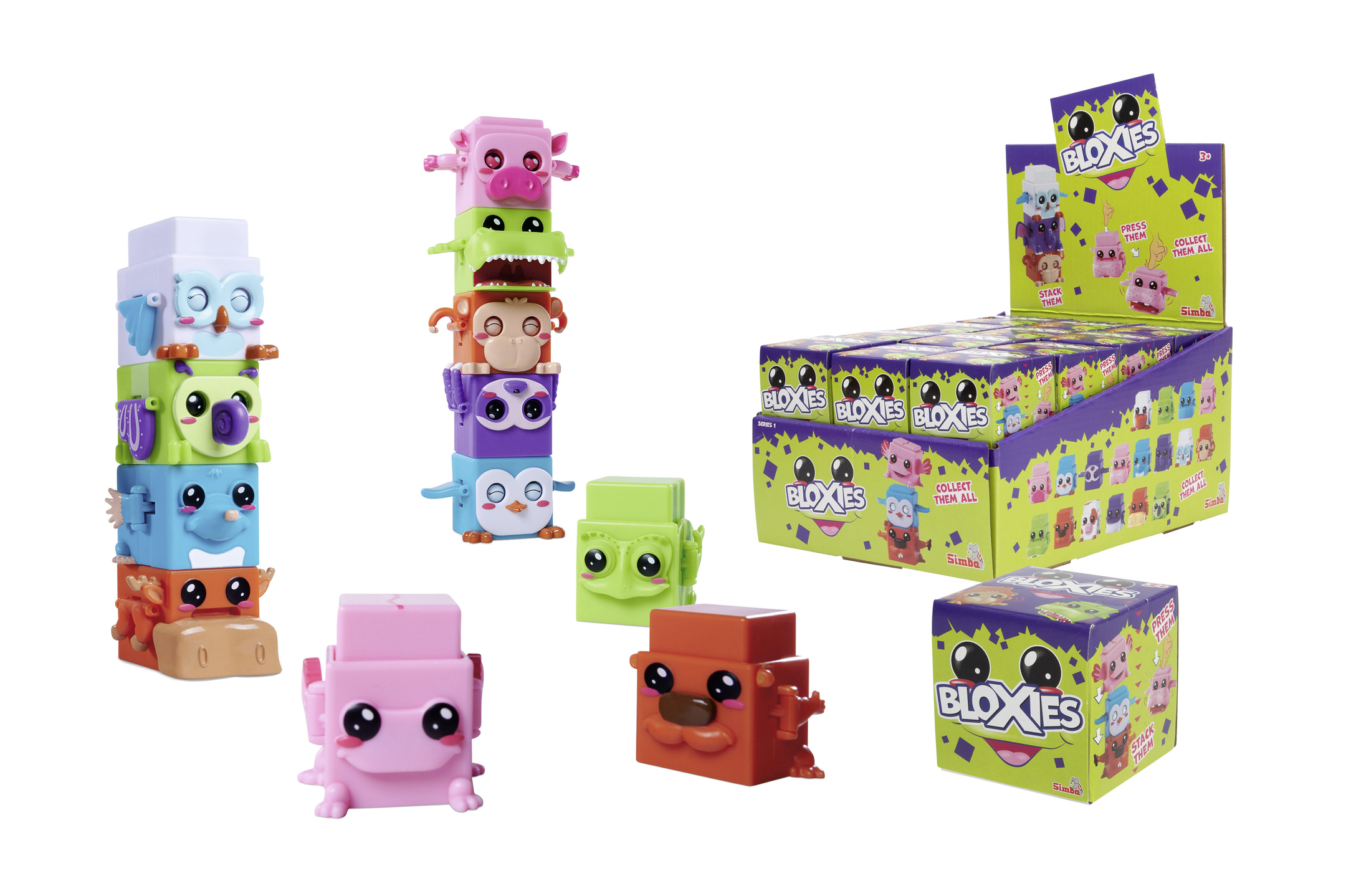 Bloxies Spielfiguren Serie 1, 1 Box mit 1 Figur, sortiert