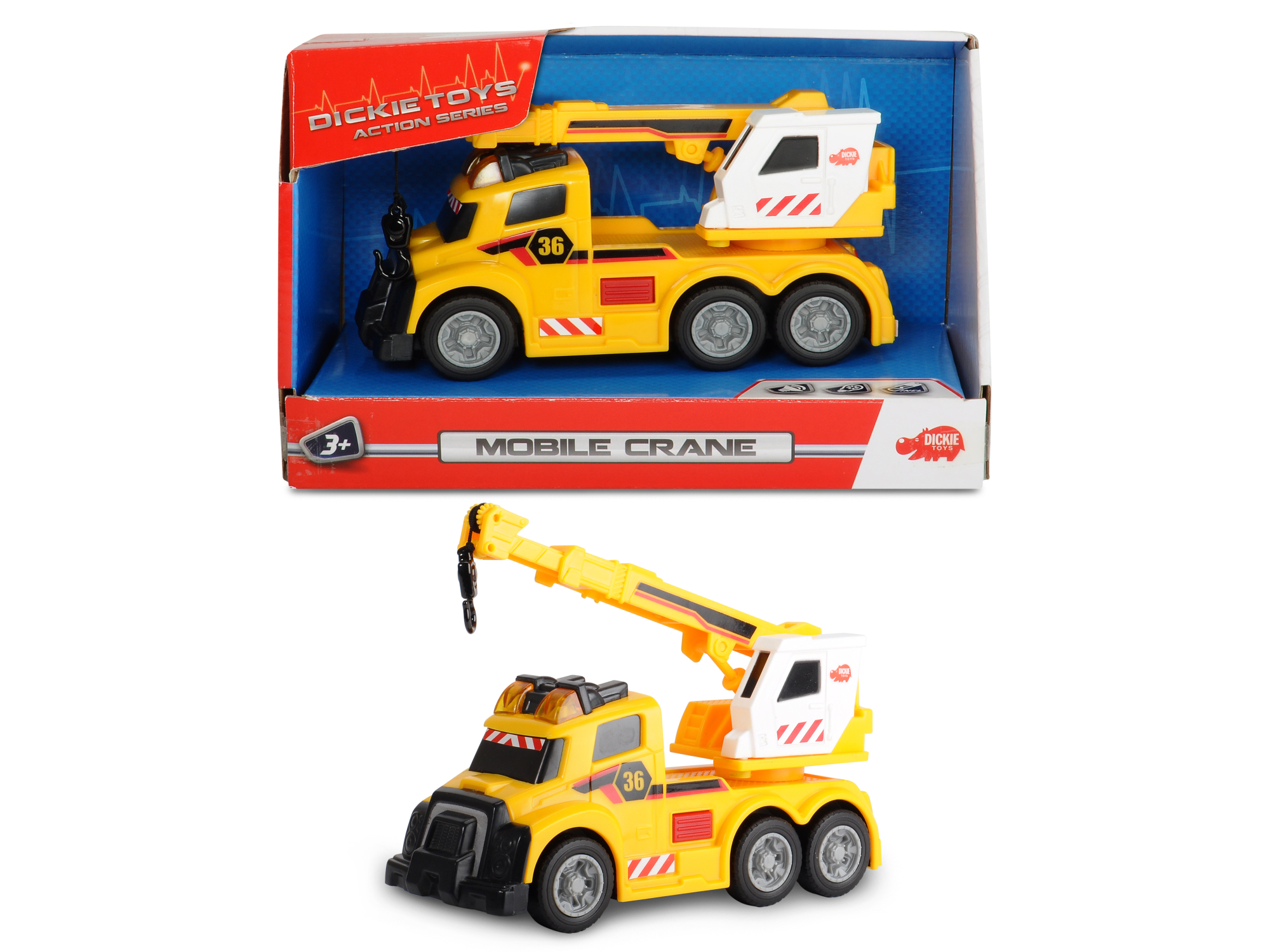 Dickie Toys 203302006 - Neu Mobile Crane / Mobiler Kranwagen Ca. 15cm 