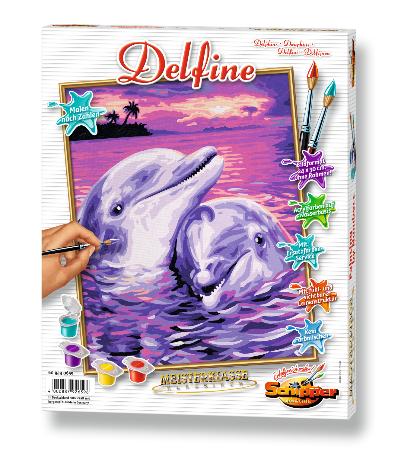Malen nach Zahlen - Delfine
