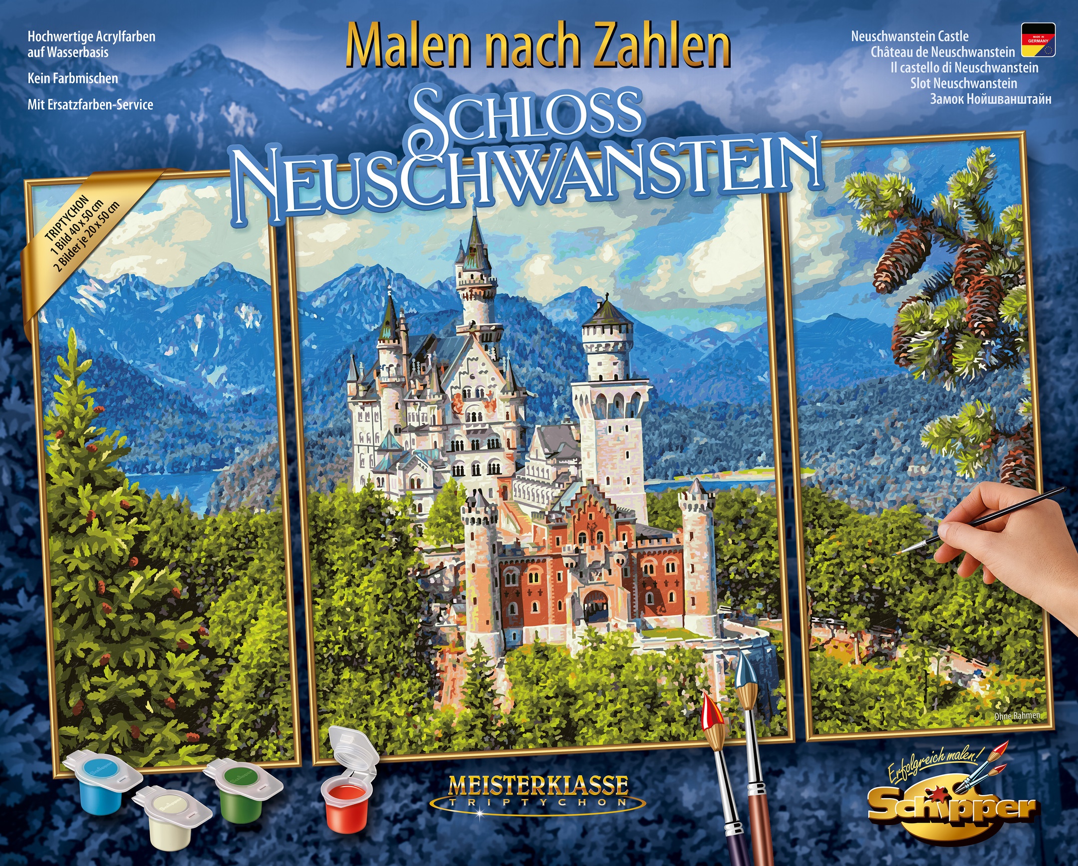 Malen nach Zahlen - Schloss Neuschwanstein