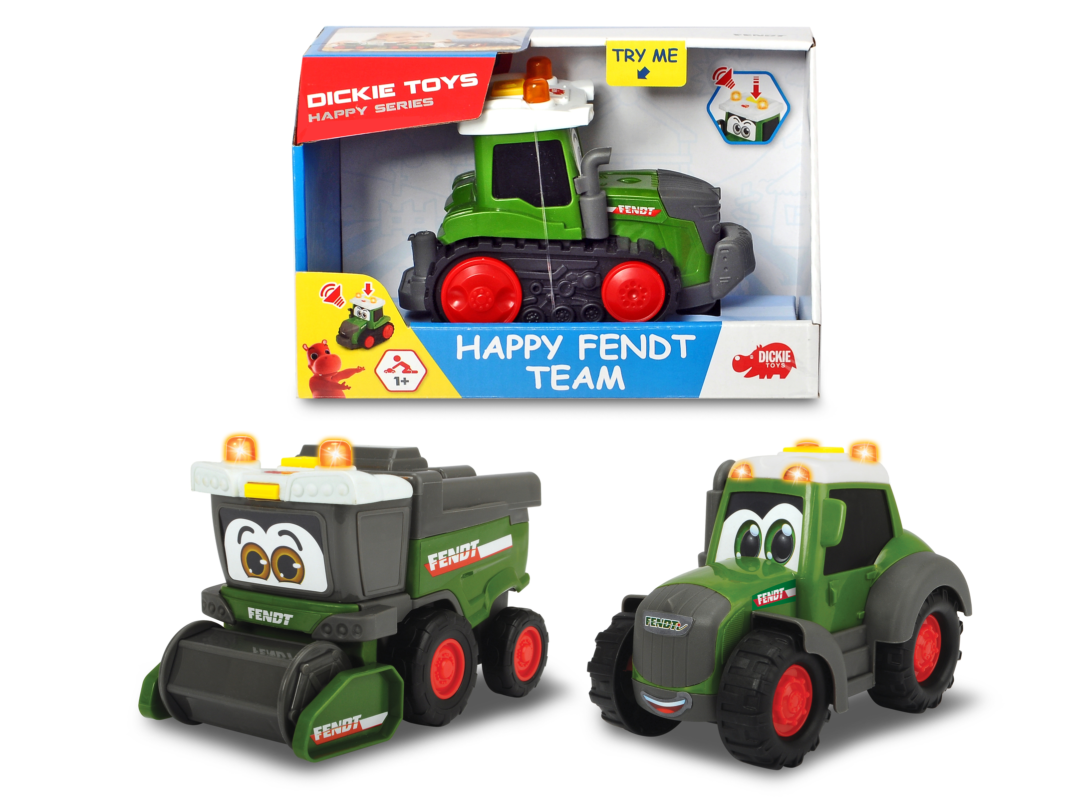 Sound Geschenkidee Kinderspielzeug Happy Fendt Traktor Tierhängert Licht 